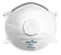 Portwest P304 FFP3 à valve Dolomite Coque de respiration legère (Pk10) Blanc