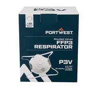 Portwest P311 Masque FFP3 Valve (par 10) Blanc