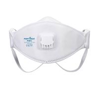 Portwest P361 Masque respiratoire FFP3 pliable avec valve modèle Dolomite (boîte de 10) Blanc