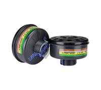 Portwest P926 ABEK2 Filtre à gaz à filetage universel (Pk4) Noir