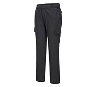 Portwest Pantalon combat Slim Stretch, Couleur: Noir Short, Taille: 34, S231BKS34