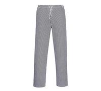 Portwest Pantalon de cuisine Bromley, Couleur: Bleu Check, Taille: XXXL, C079CHRXXXL