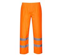 Portwest Pantalon de Pluie Haute visibilité en Polyester et PVC avec Bande réfléchissante H441