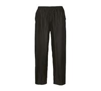 Portwest Pantalon de Pluie Unisex Classic, Couleur: Noir, Taille: M, S441BKRM