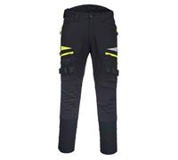 Portwest DX4 Safety Workwear Trouser for men, Color: Black, Size: 46, DX449BKR46