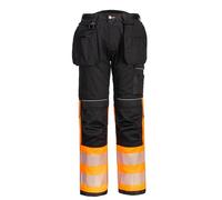 Portwest - Pantalon de Travail Holster Haute visibilité de Classe 1 PW3 42 - Orange/Noir