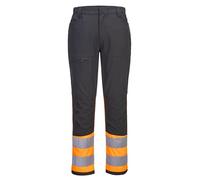 Portwest Pantalon de Travail Stretch HV Classe 1 Eco WX2 Orange/Noir L - FR(48) - UK(38) - Vêtements de Travail