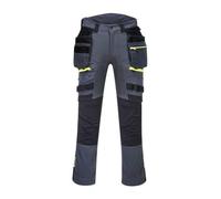 Portwest Pantalon DX4 poches flottantes démontables, Couleur: Gris Métal, Taille: 34, DX440MGR34