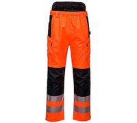 Portwest Pantalon extrême haute visibilité PW3, Couleur: Orange/Noir, Taille: S, PW342OBRS