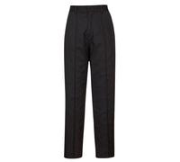 Portwest Pantalon Femme Elastiqué, Couleur: Noir, Taille: 4XL, LW97BKR4XL