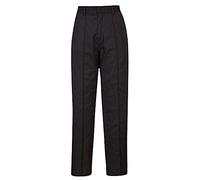 Portwest Pantalon Femme Elastiqué, Couleur: Noir, Taille: XS, LW97BKRXS
