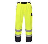 Portwest Pantalon Hi-Vis Bizflame Pro, Couleur: Jaune, Taille: S, FR92YERS