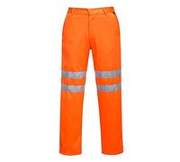 Portwest Pantalon Hi-Vis Poly-coton RIS, Couleur: Orange, Taille: XXXL, RT45ORRXXXL