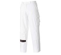 Portwest Pantalon Peintre, Couleur: Blanc Tall, Taille: XS, S817WHTXS