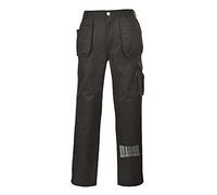 Portwest Pantalon Slate poches holster, Couleur: Noir Tall, Taille: XL, KS15BKTXL