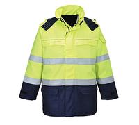 Portwest Parka arc électrique et haute visibilité, Couleur: Jaune/Marine, Taille: XXL, FR79YNRXXL