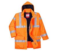 Portwest Parka Bizflame Rain Hi-Vis multirisque, Couleur: Orange, Taille: 5XL, S778ORR5XL