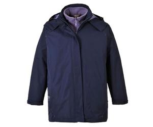 Portwest Parka Elgin 3-en-1 pour Femmes, Couleur: Marine, Taille: XS, S571NARXS