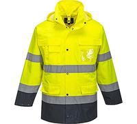 Portwest Parka haute visibilité 3 en 1, Couleur: Jaune/Marine, Taille: XXL, S162YNRXXL