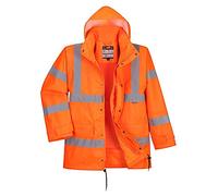 Portwest Parka Haute-Visibilité Respirante Interactive, Couleur: Orange, Taille: L, RT63ORRL