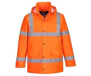 Portwest Parka Hi-Vis Traffic, Couleur: Orange, Taille: M, S460ORRM
