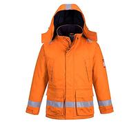 Portwest Parka Hiver FR Anti-Statique, Couleur: Orange, Taille: M, FR59ORRM