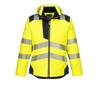 Portwest Parka HV PW3, Couleur: Jaune/Noir, Taille: S, T400YBRS