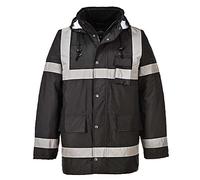 Portwest Parka Iona Lite, Couleur: Noir, Taille: S, S433BKRS
