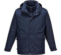 Portwest Parka respirante 3 en 1 Argo, Couleur: Marine, Taille: XXXL, S507NARXXXL