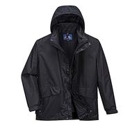 Portwest Parka respirante 3 en 1 Argo, Couleur: Noir, Taille: M, S507BKRM