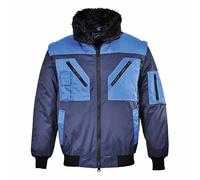 Portwest PJ20 Blouson pilote bicolore Marine, XXL