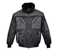 Portwest PJ20 Blouson pilote bicolore Noir/Gris, 5XL