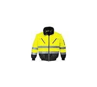 Portwest Blouson pilote 3 en 1 – Haute visibilité – Jaune/Noir – XXL – PJ50YBRXXL