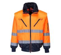 Portwest Blouson pilote 3 en 1 PJ50 haute visibilité Orange/Marine XXL