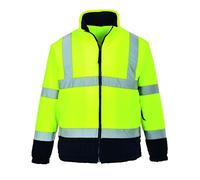 Portwest Polaire HiVis Bicolore, Couleur: Jaune/Marine, Taille: XS, F301YNRXS