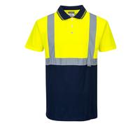 Portwest Polo S479 bicolore jaune/marine Taille M
