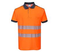 Portwest Polo HV PW3, Couleur: Orange/Marine, Taille: XXL, T180ONRXXL