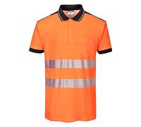 Portwest Polo HV PW3 – Haute visibilité Orange/Noir 5XL