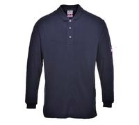 Portwest Polo manches longues FR10NAR antistatique résistant aux flammes Marine XXL