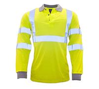 Portwest Polo manches longues FR antistatique et HiVis, Couleur: Jaune, Taille: XXL, FR77YERXXL