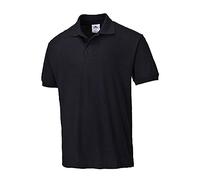 Portwest Polo Naples, Couleur: Noir, Taille: XXL, B210BKRXXL