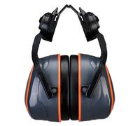 Portwest PW05 Coquilles antibruit HV Extreme avec fixation haute sans métal Gris/Orange