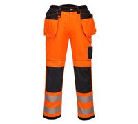 Portwest PW3 Pantalon Travail Holster Hi Vis T501, Renforcé, 12 Poches