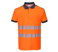 Portwest PW3 Polo Haute Visibilité Manches Courtes Polyester Coton T180