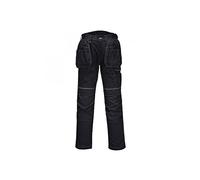 Portwest PW3 PW305BKR32 Pantalon de Travail Stretch Noir Taille 32