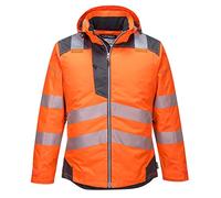 Portwest Parka HV PW3 Orange/Noir Taille XXXL