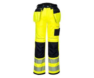 Portwest PW306 Pantalon PW3 Stretch Holster haute-visibilité Jaune/Noir - Taille 33 - Standard