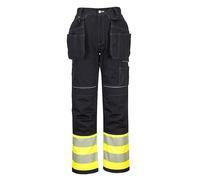 Portwest PW307 Pantalon Holster PW3 Hi-Vis Classe 1 Jaune/Noir - Taille 42 - Standard
