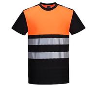 Portwest PW311 T-shirt PW3 haute visibilité classe 1 Noir/Orange - Taille XXXL