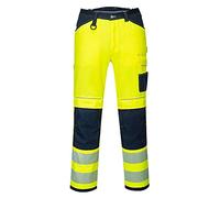 Portwest PW340 Pantalon de Travail Haute Visibilité PW3 Pour Hommes Jaune/Marine, 48